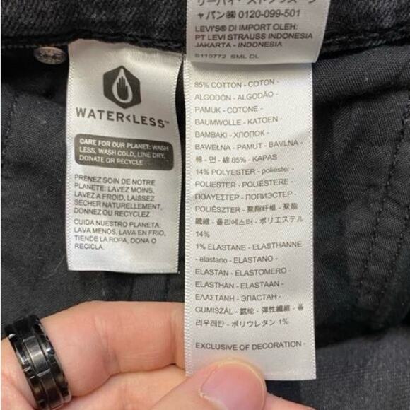 Classic Black Levi’s Ribcage Straight Ankle jeans 28x27 Highwaisted button fly - Picture 6 of 12